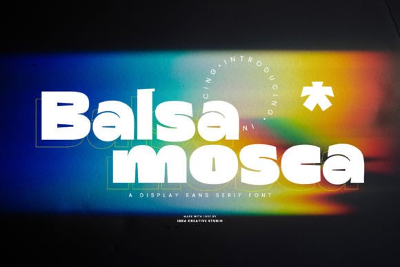 Balsamosca: A Modern Display Font for Small Business Branding