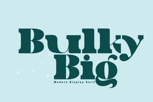Bulky Big: A Playful Serif Font for Bold Editorial Design