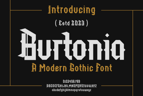 Burtonia: A Bold Blackletter Font for Web Design