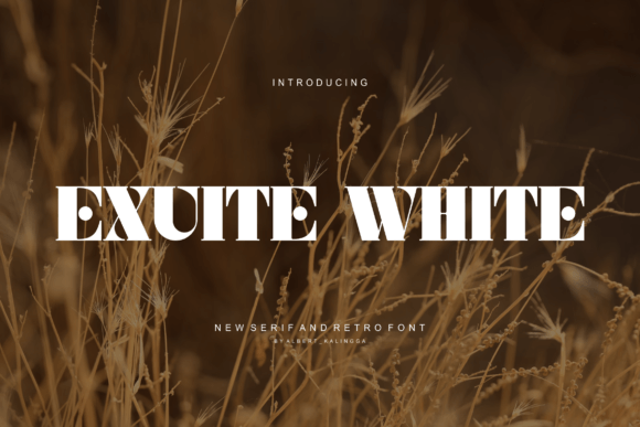 Exuite White: A Modern Display Font That Commands Attention in Campaign Design