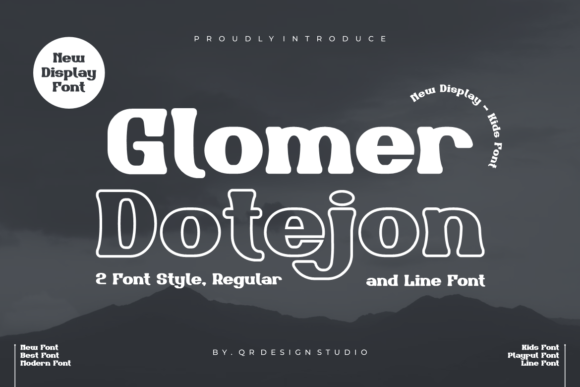 Glomer Dotejon: A Bold Serif Font for Editorial Storytelling