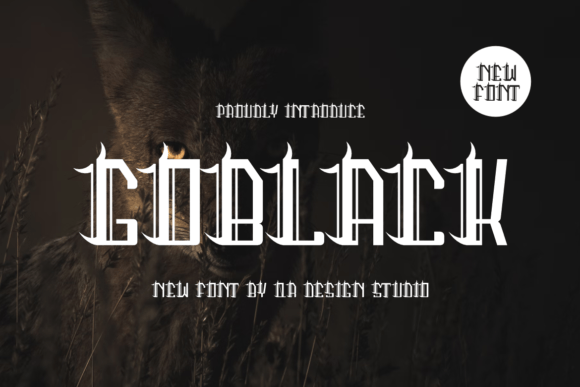 Goblack Font: A Bold Blackletter Typeface for Editorial Design