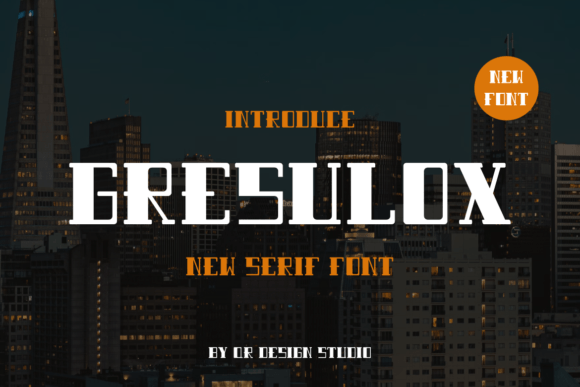 Gresulox: A Bold Serif Font for Digital Branding and Web Design