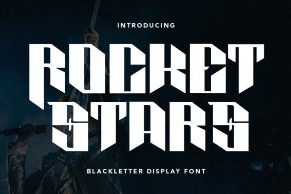 Rocket Stars: A Bold Blackletter Display Font for Marketers