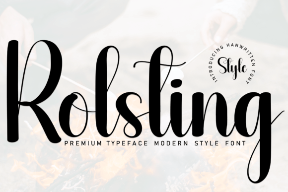 Rolsting: A Sweet Handwritten Font for Handmade Product Design