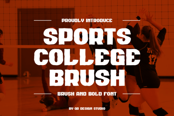 Sports College Brush: A Bold Font for Editorial Design